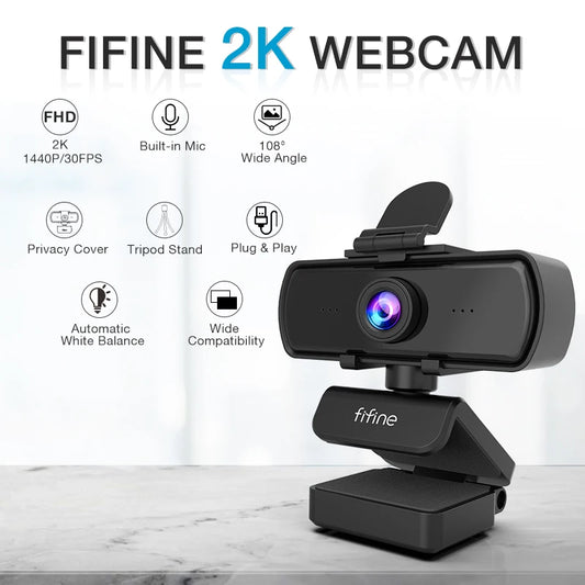 FIFINE K420 1440p Full HD Webcam