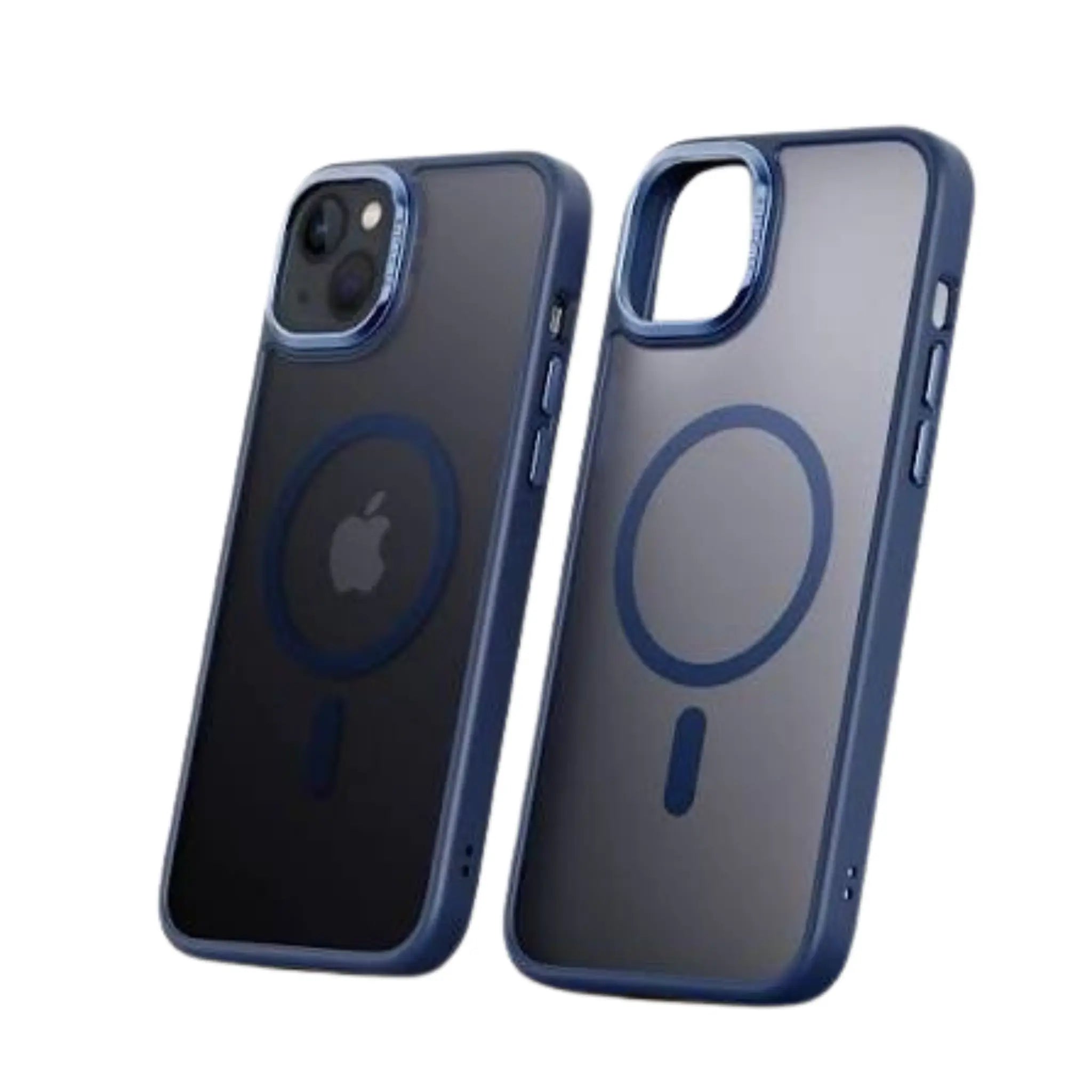 Frosted Navy Blue MagSafe iPhone Case