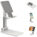 Foldable Desktop Phone & Tablet Stand - White